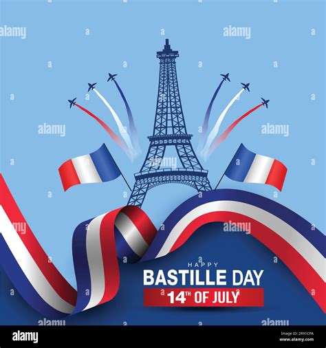 happy Bastille day france greetings. vector illustration design Stock ...