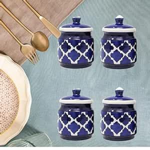 Lyallpur Stores Handcrafted Ceramic Storage Container for Pickles ...