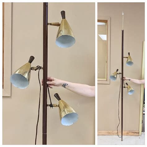 Vintage Floor to Ceiling Tension Pole Lamp