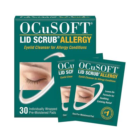 Ocusoft Lid Scrub Allergy Eyelid Cleanser (30 Wipes)