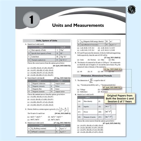 PW JEE Main 7 Years (2019 - 2025) Physics All 144 Shifts Online ...