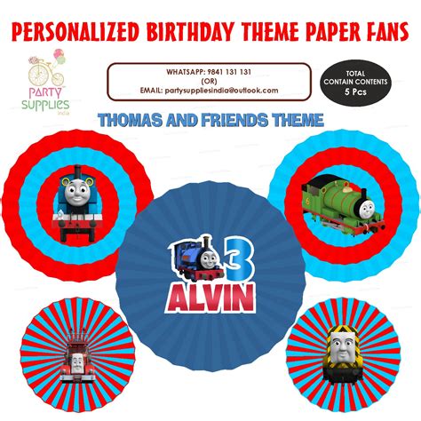 PSI Thomas and Friends Theme Paper Fan | Personalized party supplies ...