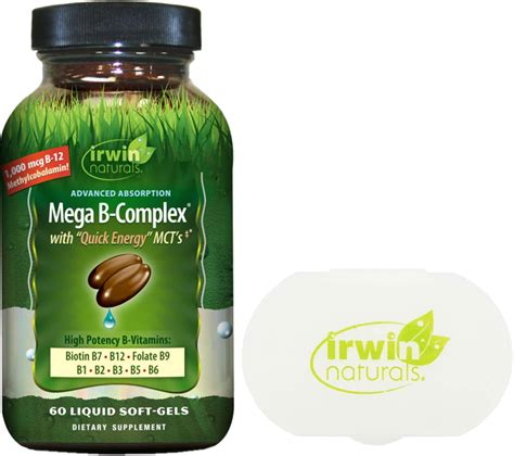 Amazon.com: Irwin Naturals Mega B Complex - Vitamin B Complex - Vitamin B12, Folate B9, Biotin ...