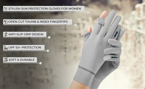 PALAY Women's Silk UV Protection Gloves - UPF 50+ Sun Gloves for ...