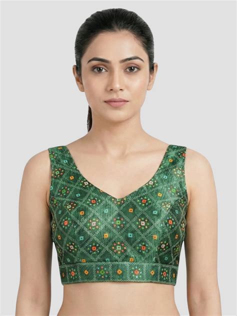 Buy Deep Neck Blouses Online at Best Prices in India | Deep Neck Blouse ...
