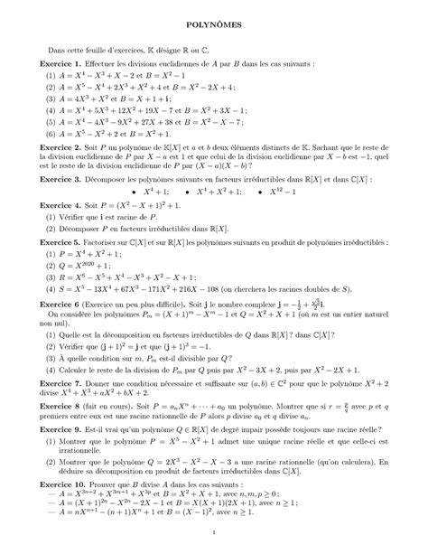 Image result for Exo7 Polynomes