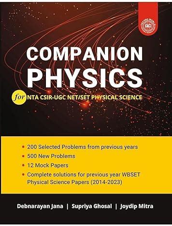 Companion Physics for NTA CSIR-UGC NET/SET Physical Science ...