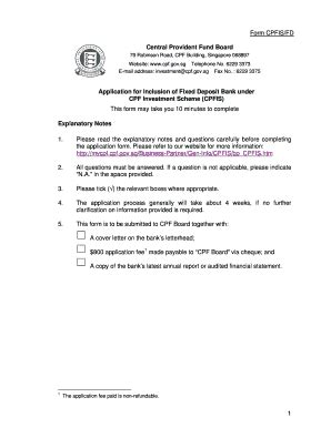 Fillable Online mycpf cpf gov Form CPFIS/FD Central Provident Fund ...