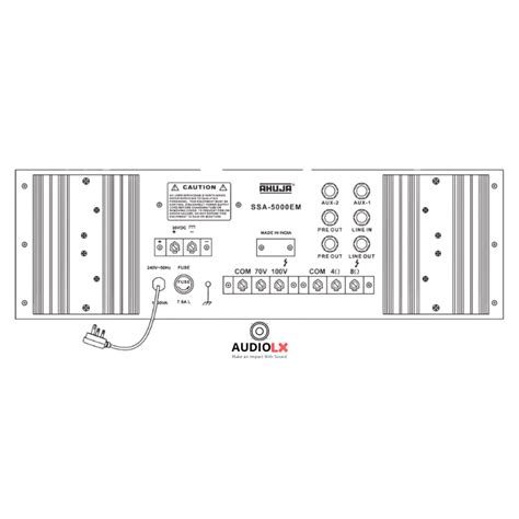 SSA-5000EM - Ahuja 500 Watts High Wattage PA Mixer Amplifier — Audiolx