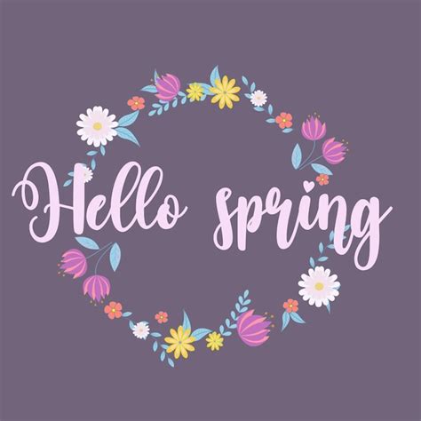 Image result for Hello Spring Colorful
