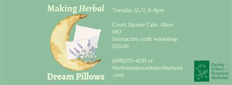 Making Herbal Dream Pillows - Class with Local Herbalist Magic Keller ...