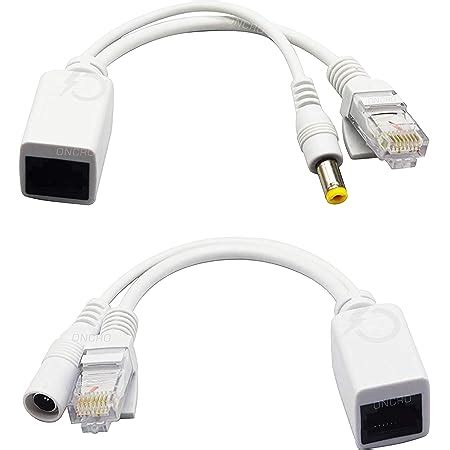 LipiWorld® PoE Splitter Power Over Ethernet Adapter Active 48V to 12V ...