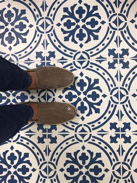 How To Paint A Floor With A Tile Stencil | Hometalk