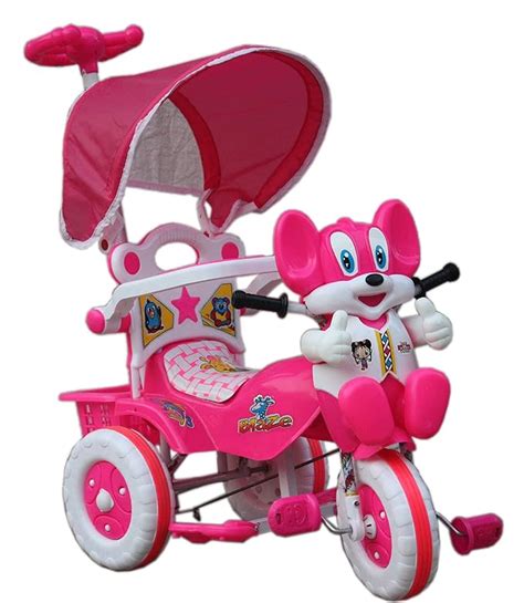 Amardeep Baby Tricycle Pink 86 * 64 * 33 cms Musical Rhymes 1-3 yrs W ...