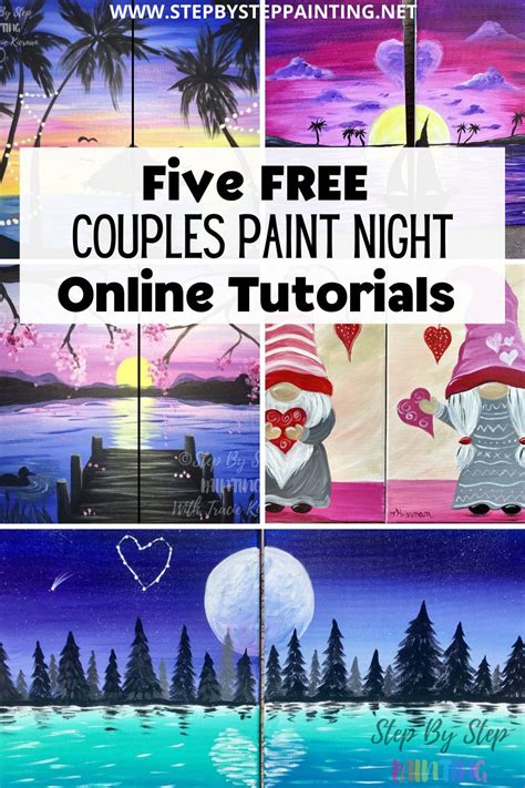 Image result for Paint Night Tutorial Couples