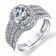 Wedding Rings Pictures Images by 925 Sterling Silver Cz Engagement Wedding Ring Set Wedding Rings Pictures Images