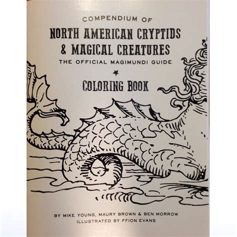 North American Cryptids & Magical Creatures - Coloring Book: Mike Young ...