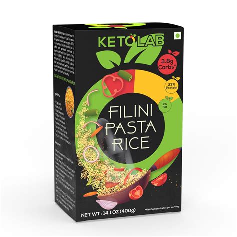 Ketolab Keto Orzo Rice, 400 Gms, 1 Pack, 3.5g Net Carb & 16g High ...