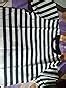 Buy Merchant of Designs Black and White Stripe Round Neck Cotton Blend ...