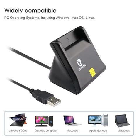 CAC Reader | ZOWEETEK CAC Card Reader Military DOD USB Common Access ...