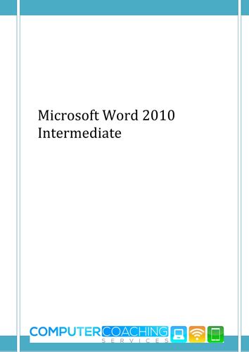 Microsoft Word Tutorials for Intermediate 的图像结果