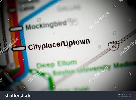 Cityplace Uptown Station Dallas Metro Map Stock Photo 673800349 ...