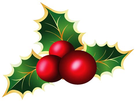 Holly Clip Art Transparent at tanlunablog Blog