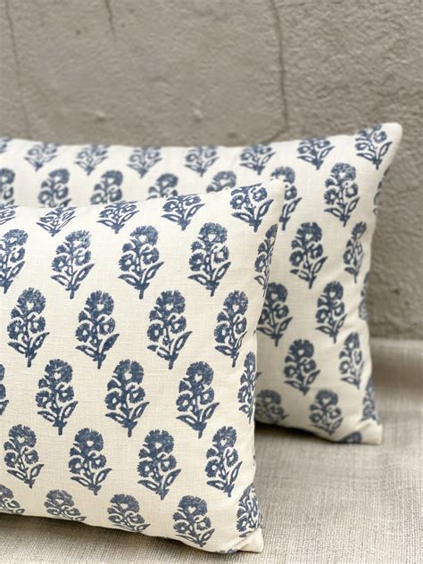 Ralph Lauren Allie Blockprint Pillows - Pillow Punk