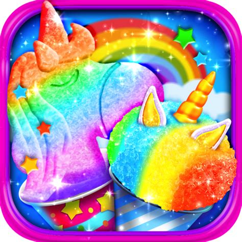 Rainbow Unicorn Snowcones - Kids Frozen Candy Dessert Games FREE - App ...