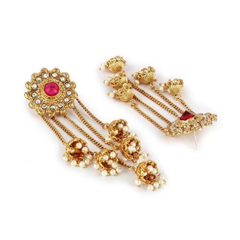 Shining Diva Fashion Gold Plated Stylish Pearl Jhumka Jhumki ...