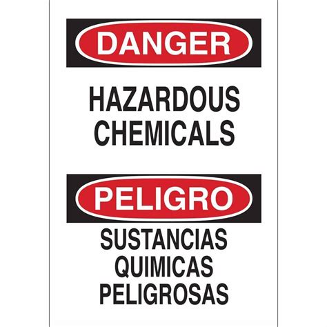 Stellar Industrial | Brady® 39954 Rectangle Safety Sign, DANGER/PELIGRO ...