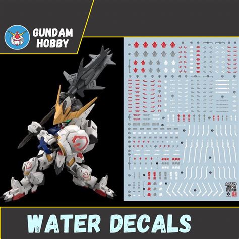 Gundam MGSD Barbatos Gunpla - EVO Waterslide Decals / Water slide ...