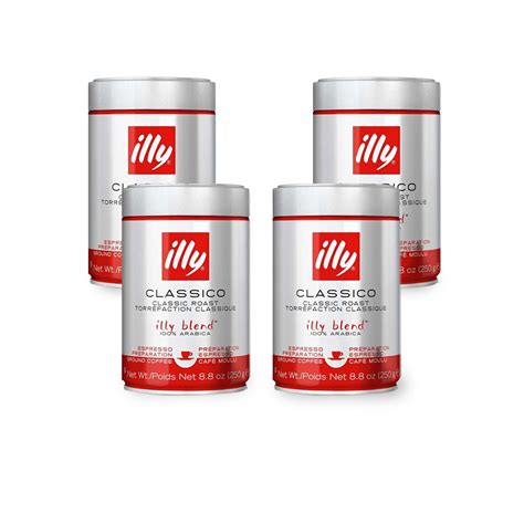 illy Ground Espresso Classico Coffee (250gr.) Bundle (4 Packs) – illy