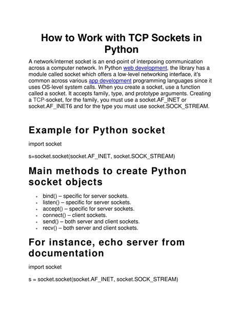 Image result for Python TCP IP Tutorial