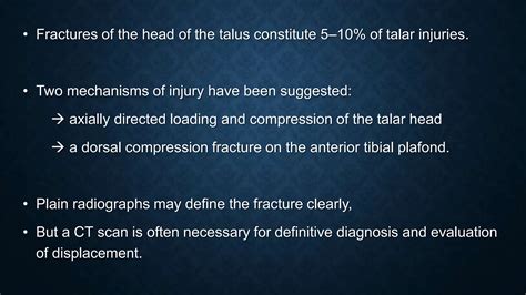 Talus neck fracture of Ankle in leg injuries.pptx - mechanism of injury definition