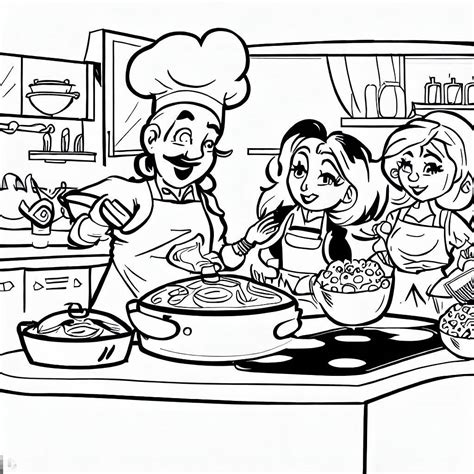 Cooking Coloring Pages 的图像结果