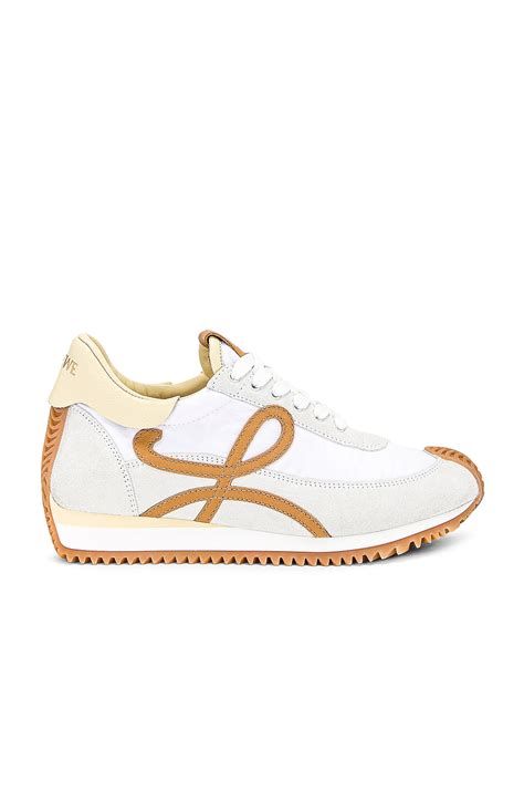 Loewe Flow Runner Sneaker in White & Medium Concealer | FWRD