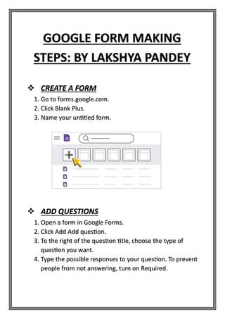 Image result for Creating a Google Form Tutorial
