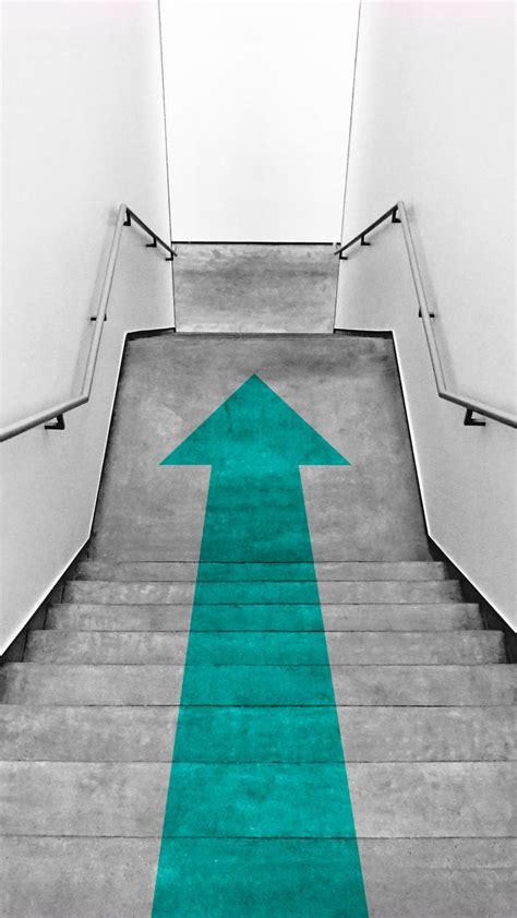 Download wallpaper 800x1420 ladder, arrow, minimalism, pointer iphone ...