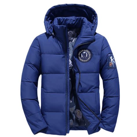 Winter Thick Warm Down Jackets Men's Snow Overcoat Casual Slim Fit ...