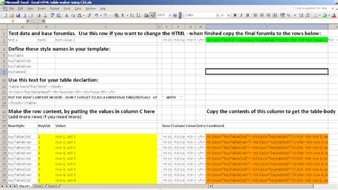 Image result for Develop Excel Table Design HTML/CSS