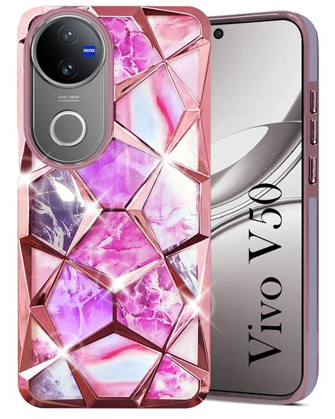 For Vivo V50 | Vivo V50e For Back Cover Case (Dual Design Glitter Spar ...
