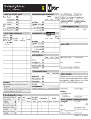 Full Rate Mailing Statement - Fill Online, Printable, Fillable, Blank ...