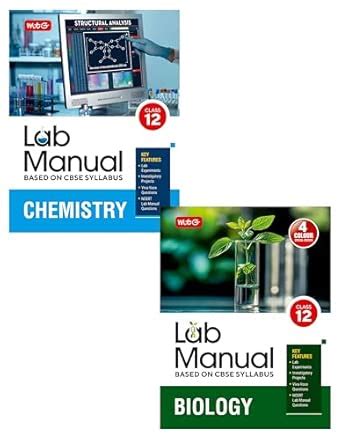 MTG Lab Manual Class 12 Chemistry & Biology (Set of 2 Books) | Lab ...