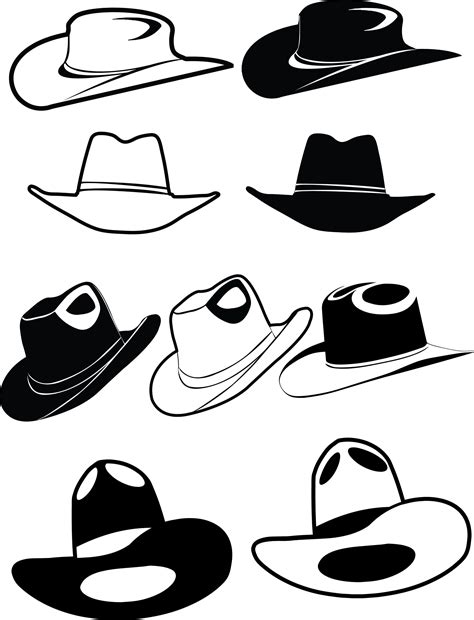 Cowboy Hat Silhouette Clip Art