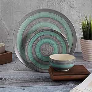 The Decor Lane Handpainted Serving Plate with Serving Bowl 3 Piece ...