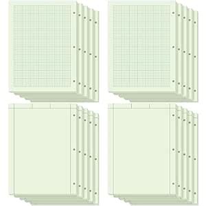 Seajan 20 Pcs 2000 Sheets Engineering Computation Pad Bulk 8.5 x 11 ...