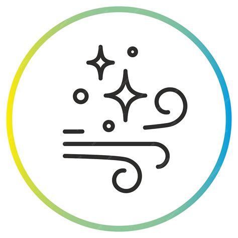 Clean or fresh air icon | Premium Vector