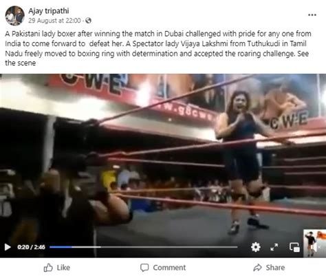 Woman from Tamil Nadu Knocks Down Pakistani Lady Boxer?