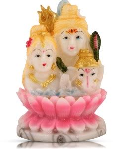 Starpion Shining Shiva Pariwar Sitting On beautiful Lotus Idol For Car ...